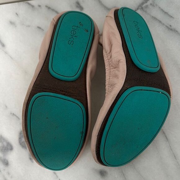 Tieks Pink Leather Ballet Flats Sz 5 - Picture 3 of 14